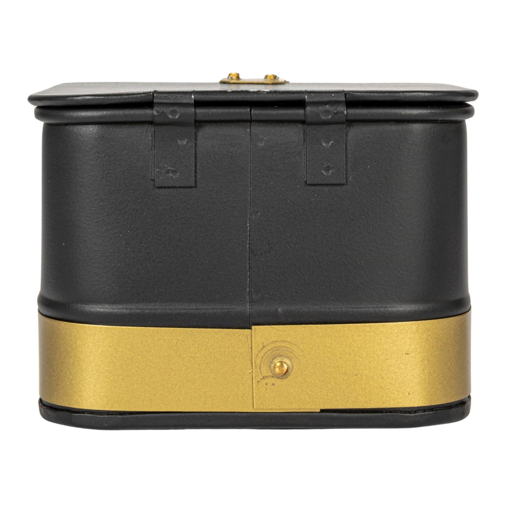 Hello Honey® Black Square Metal Nesting Storage Boxes with Hasp Lock